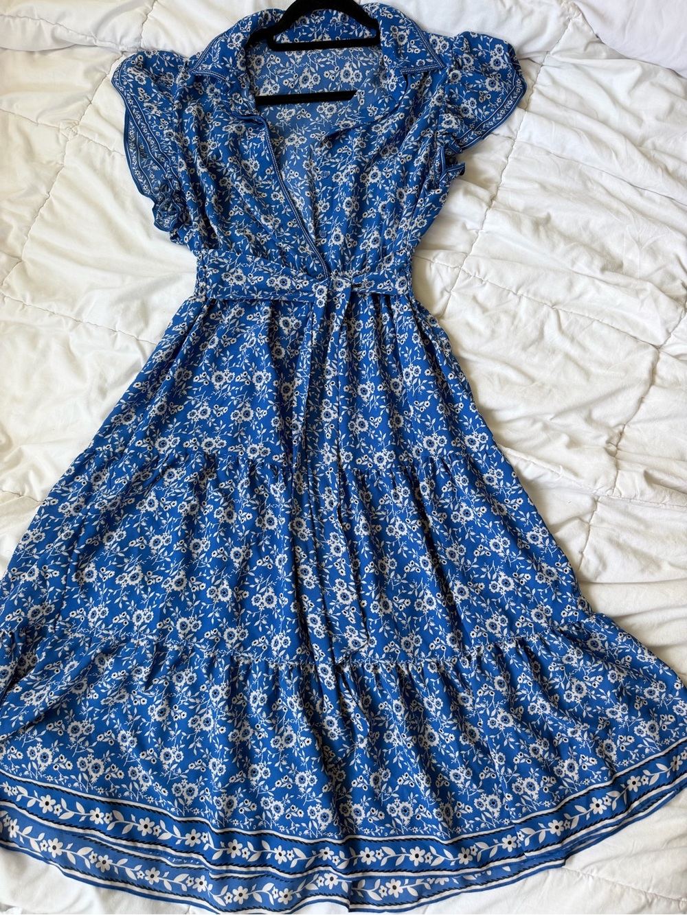 Max Studio Blue Floral Maxi Dress - Picture 2 of 3